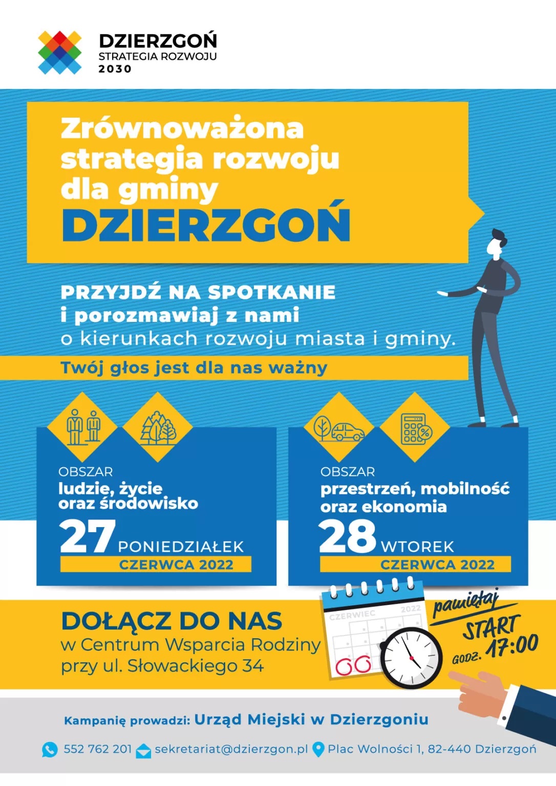 Plakat Zrównoważona strategia rozwoju dla gminy Dzierzgoń